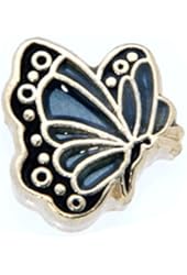 December Butterfly Enamel Birthmonth Charm for Floating Lockets