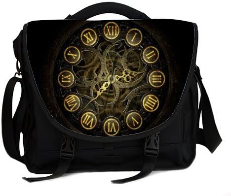 Custom Steampunk Laptop Shoulder Messenger Bag Computer Notebook Chromebook Shoulder Bag for HP stream,dell inspiron,Asus,ipad air,Lenovo,Macbook pro air