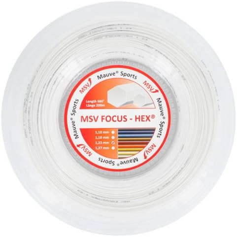 MSV Focus Hex 123 Reel Tennis String White