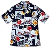 Motorcycle Hibiscus Men's Hawaiian Aloha Shirt
