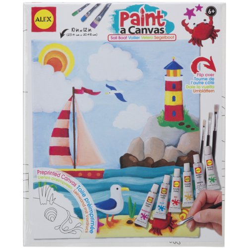 ALEX Toys Artist Studio Paint A Canvas Sailboat Art Kit