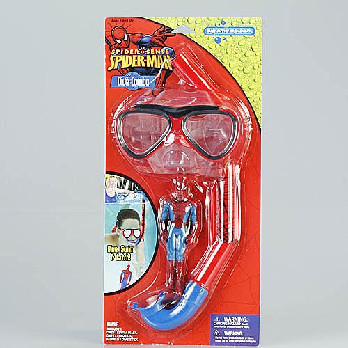  Marvel Spiderman 3 Piece Dive Set- Mask, Snorkel, Dive Stick