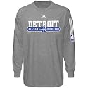 adidas Detroit Pistons Dark Ash Ball Horizon Long Sleeve T-shirt
