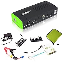 BESTEK バッテリーレスキュー [13600mAhリチウムイオン搭載ジャンプスターター] 緊急対応 　（5v/12V/19v）パソコン緊急充電/LEDライト/スマホ充電 充電式 非常用電源 非常用バッテリー BTCS001