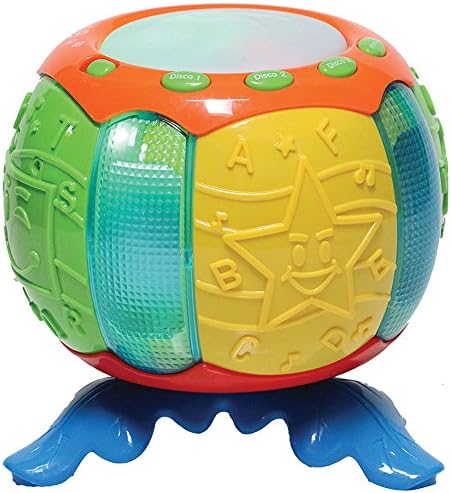 Musical Light-Up Spinning Pumpkin Drum Babies Toy - Motor Skills &amp; Stimulus