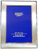 Silver Satin Colour Photo Frame 5" x 3.5" (Landscape Or Portrait)