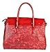 Rimen & Co. Bayswater Crocodile Animal Print Tote Satchel Large Purse Women Handbag Accented Top Handle Front Turn Lock GM-2488 GM-2489