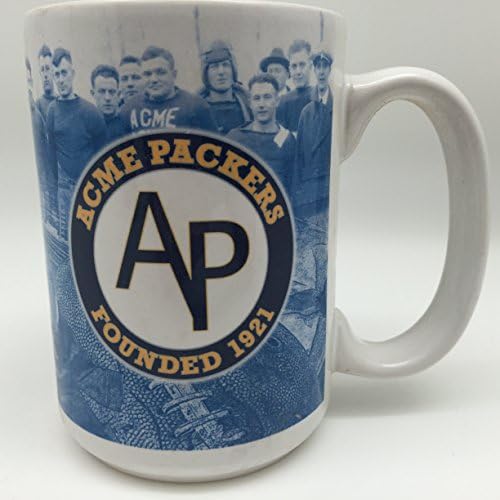 NFL Acme Packers (Original Green Bay Packers) Throwback 15oz White Ceramic Coffee Mug - Rare &amp; Collectible