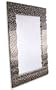 Modern Black White Mosaic Mother of Pearl Large Floor Mirror
