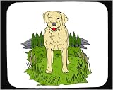 Mouse Pad with dog, labrador, yellow, canine, retriever