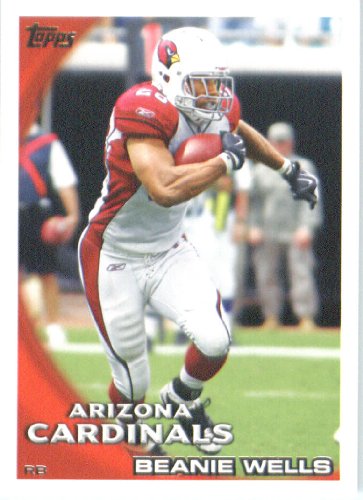 2010 Topps NFL Football Card # 176 Chris Wells - Arizona Cardinals - NFL Trading Card in a Protective ScrewDown Case!