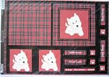 Review Kanban  / Kanban A4 die cut Concept card kit with envelope - Westie dog on red