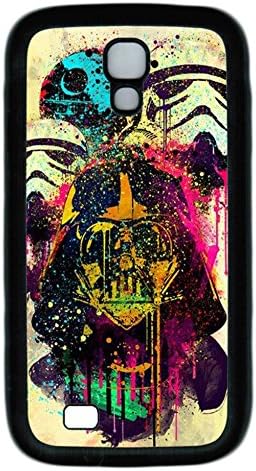 S4 Case, Galaxy S4 Case, Custom Design Samsung Galaxy S4 Soft Rubber TPU Black Protective Case Shock-Absorption Bumper Case for New Galaxy S4 - Star Wars Pop Art