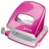 Leitz 50082023 B&uuml;rolocher NeXXt, Metall, 30 Blatt, Blisterverpackung, pink metallic