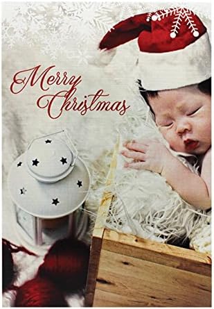 Christmas Card with 1g Silver Bar, Baby Santa, Envelope included