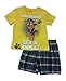 Paw Patrol Lets Roll Boys 2 Piece Shirt & Plaid Short Set