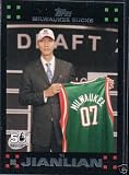 Topps Milwaukee Bucks Yi Jianlian Rookie Card