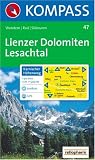  : Kompass Karten, Lienzer Dolomiten, Lesachtal: Wanderkarten / Rad / Skitouren. GPS-geeignet