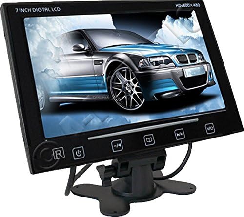 7" Ultra Slim Headrest/Dash Digital LED Backlight Display/Monitor with Built-in Speakers and Remote Control HK-718D