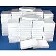 100 White Swirl Cotton Boxes Necklace Jewelry Gift Box Displays 7 1/8"