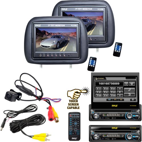 Vehicle Monitor Receiver and Front/Rear View Camera Package - PLTS78DUB 7