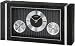 Seiko Desk And Table Clock Wooden Case With Thermometer & Hygrometer