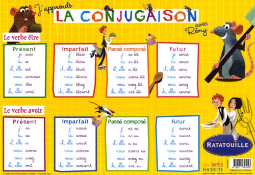 J'apprends la conjugaison avec Rémy : Set de table Ratatouille