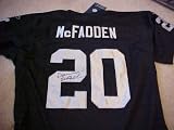Darren McFadden Hand Signed Autographed Authentic Reebok Oakland Raiders Home Jersey