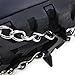 abcGoodefg One Pair Anti Slip 8 Teeth Ice Claws Crampons Non-Slip Shoes Cover Shoe Chains with Stainless Steel Chain Snow for Outdoor Ski Hiking Climbing Dig Ect. (Orange)