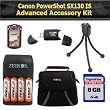 Canon PowerShot SX130 IS Digital Camera Advanced Accessory Kit Includes 8GB High Speed SD Memory card + USB 2.0 High Speed Card Reader + 4AA (2900 mAH) Rechargable NIMH Baterries And Charger + Deluxe Carrying Case + Clear LCD Screen Protectors + More