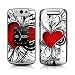 My Heart Design Protective Decal Skin Sticker for Blackberry Pearl Flip 8220 Cell Phone