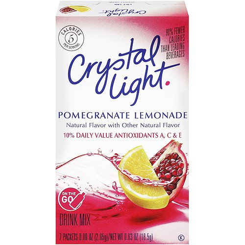 Crystal Light Skin Essentials, Pomegranate Lemonade, 7-Count Boxes (Pack of 6)