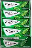 Trident Sugar Free Gum,&nbsp;Spearmint,18-Count (Pack of 12)
