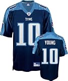 Vince Young Jersey: Reebok Navy Replica #10 Tennessee Titans Jersey - Large