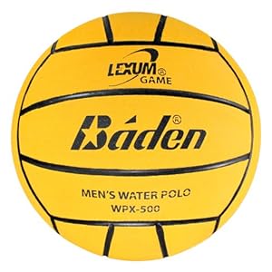 Baden Lexum Official Size 5 Deluxe Rubber Water Polo Ball, Yellow