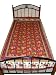 Cotton Bedspreads Bright Red Elephant Print Twin Sized Bed Cover Throw