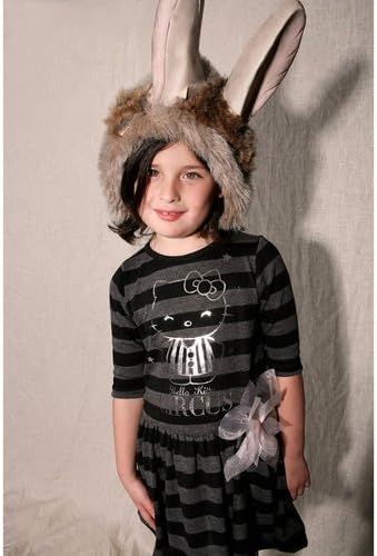 Misha Lulu Hello Kitty Silver Striped Umbrella Dress, 12-18M