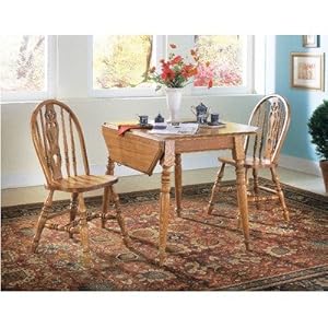 Thresher's Too Drop Leaf Dining Table In Distressed Antique Oak