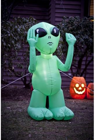Green Alien Inflatable Decoration
