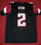 Matt Ryan Autographed Atlanta Falcons Black Jersey with "Go Falcons" Inscription, Size 52, Proof Photo of Matt Signing for Us.