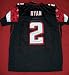 Matt Ryan Autographed Atlanta Falcons Black Jersey with 