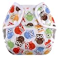 Swaddlebees Capri Diaper Cover Size 2 (Size 2-Snaps, Owls)