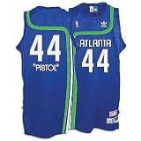 Pete Maravich Atlanta Hawks NBA Swingman Hardwood Classics Throwback Blue Jersey