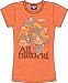Junk Food Lady Smurf All Natural Orange Juniors/Ladies T-Shirt Tee