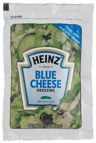 Heinz Blue Cheese Dressing, 1.5-Ounce Portion Packs (Pack of 60) by Heinz