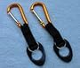 (2) Water Bottle Holders W/Orange Aluminum Carabiner Attachments