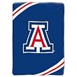 Arizona Wildcats NCAA Royal Plush Raschel Blanket (Force Series) (60x80")" Arizona Wildcats NCAA Royal Plush Raschel Blanket (Force Series) (60x80")"