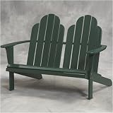 Adirondack Loveseat-Green-20153GRN-01-KD (Green) (37.13H x 52.3W x 38.68D)