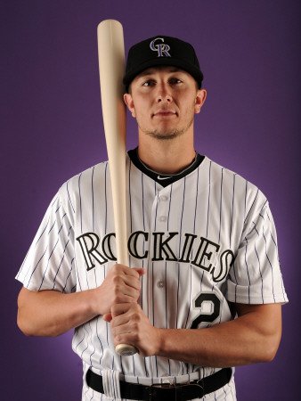 Colorado Rockies Photo Day, SCOTTSDALE, AZ - FEBRUARY 24: Troy Tulowitzki Photographic Poster Print by Harry How, 12x16