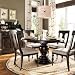 Paula deen Round Pedestal table top and Pedestal Table base in tobacco